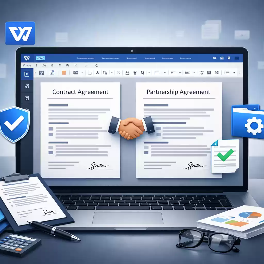 Word中制作标准合同和协议模板！，word中制作标准合同和协议模板一样吗 ~ WPS官网下载-WPS官网下载