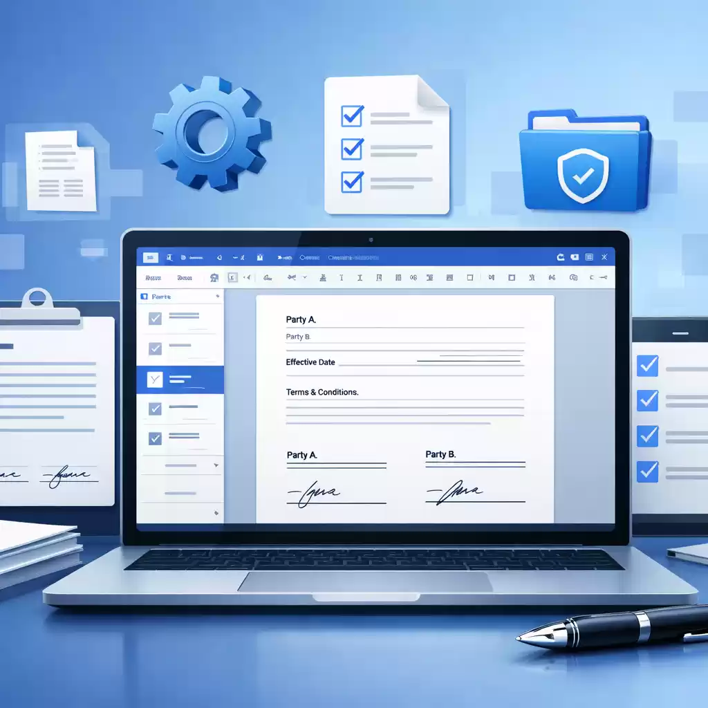 Word中创建标准化合同模版的方法，标准化文件制作-WPS官网下载